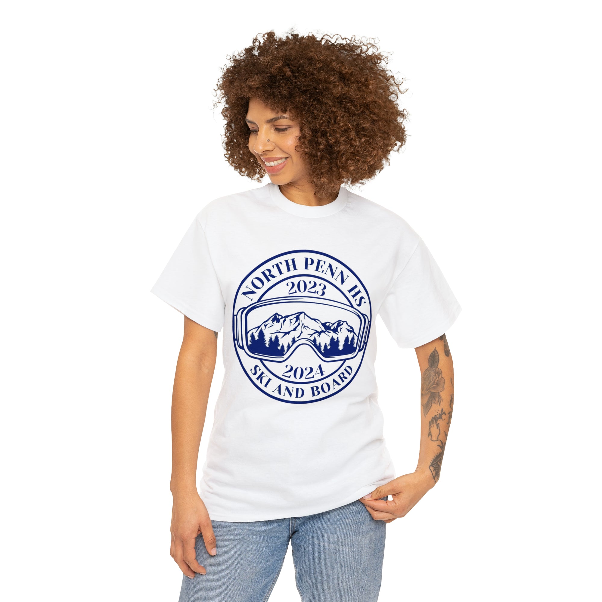 North Penn HS Ski &amp; Board Unisex Heavy Cotton Tee