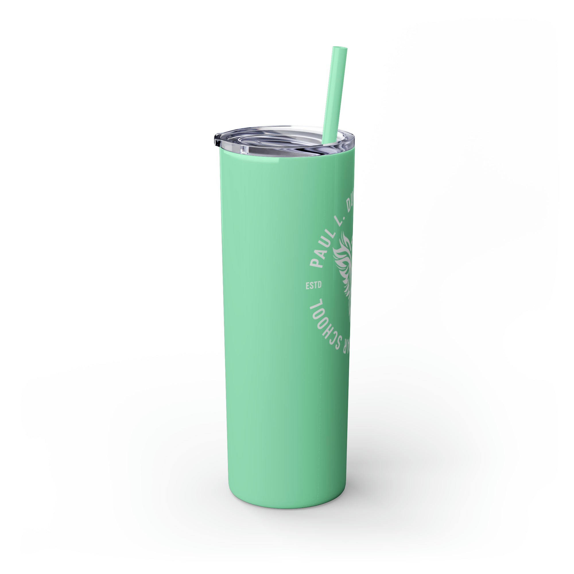 Paul L Dunbar School Skinny Tumbler with Straw, 20oz