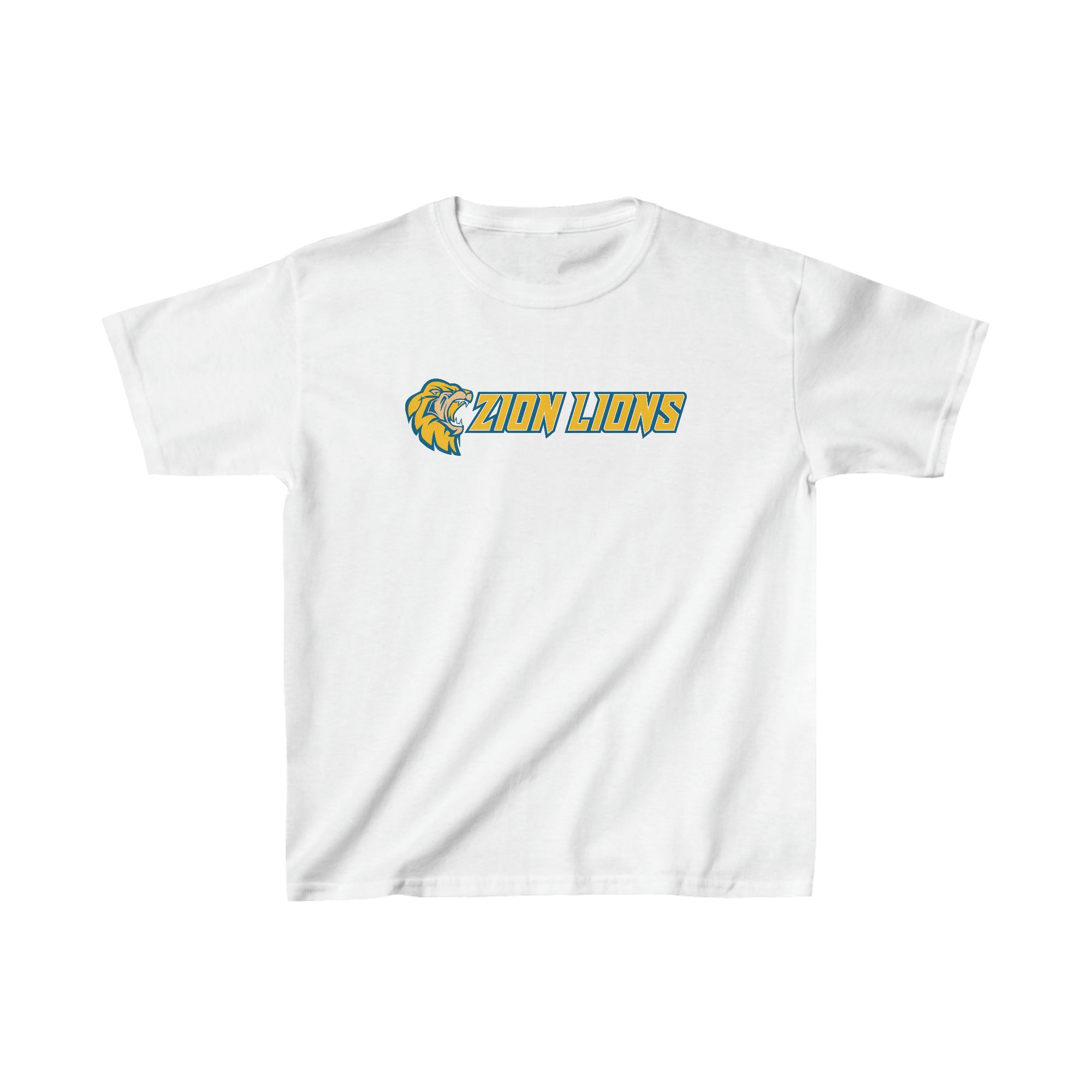 Zion Long Logo with Mascot Heavyweight Youth Tee