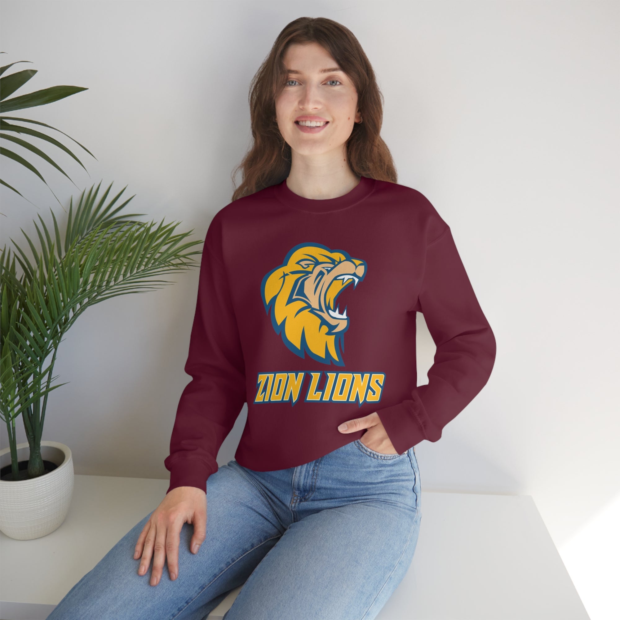 Zion Lions Crewneck Sweatshirts