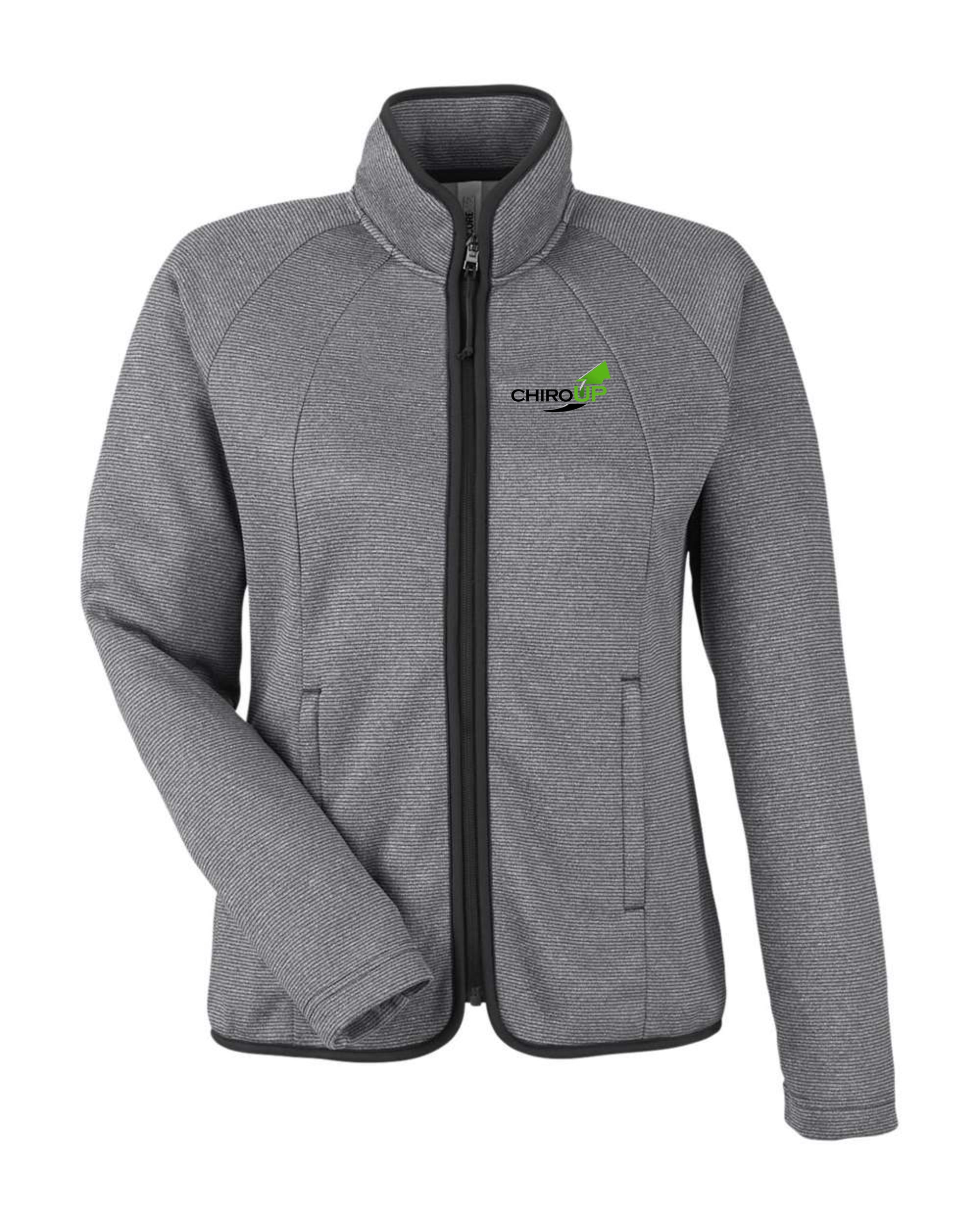 ChiroUp Women's Venture Heathered Stripe Full-Zip Jacket