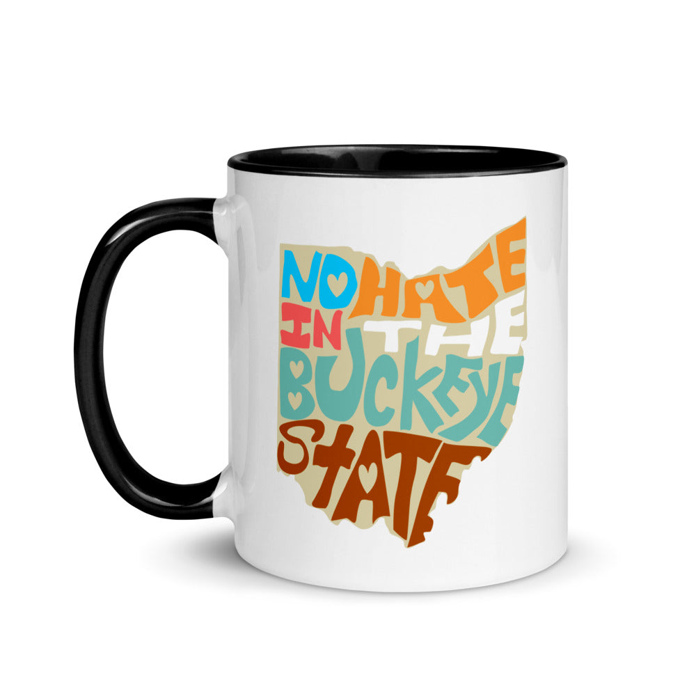 No Hate In The Buckeye State Mug with Color Inside