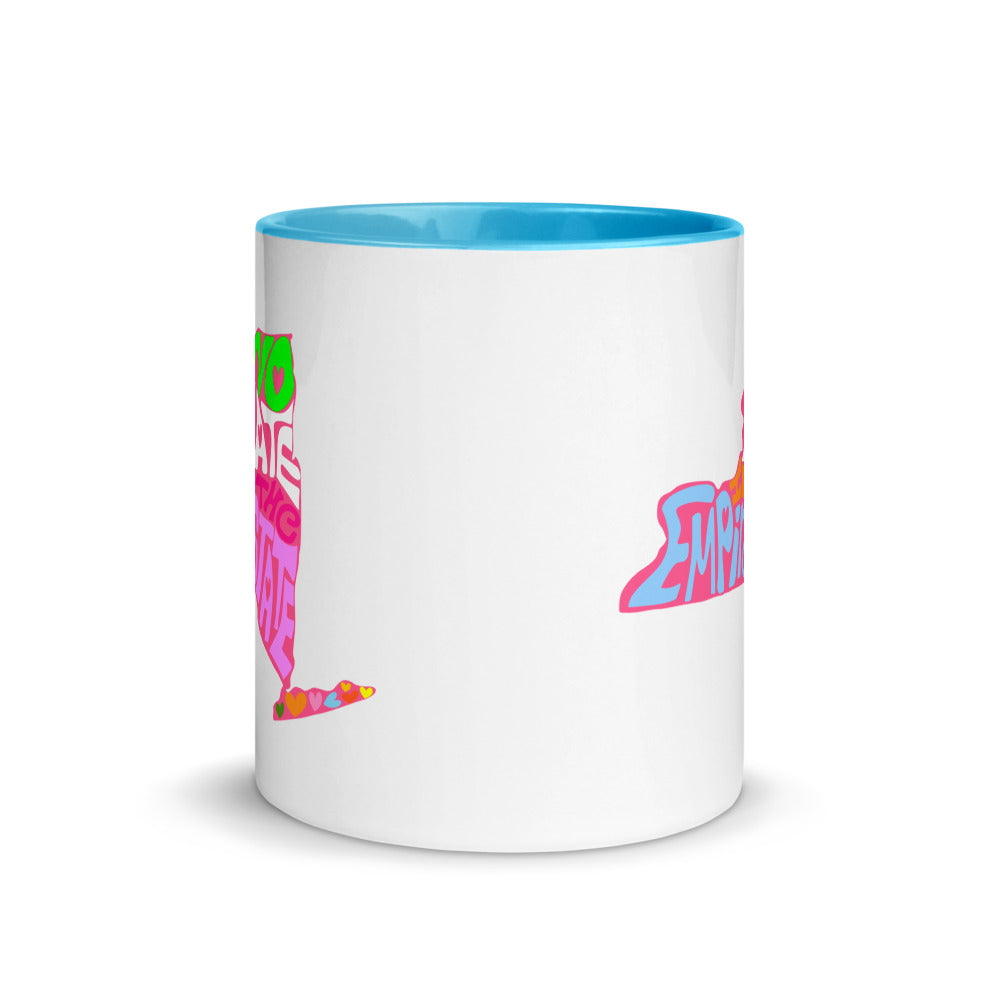 No Hate In The Empire State Mug with Color Inside