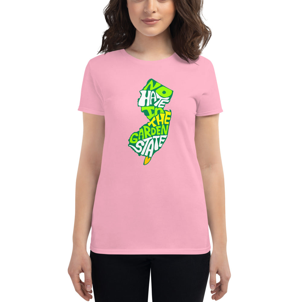 No Hate In The Garden State Women&#39;s short sleeve t-shirt
