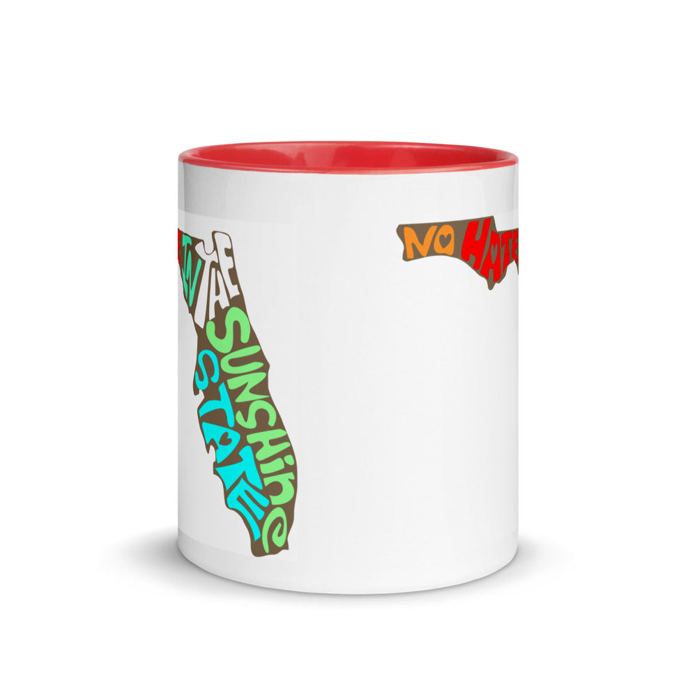No Hate In The Sunshine State Mug with Color Inside