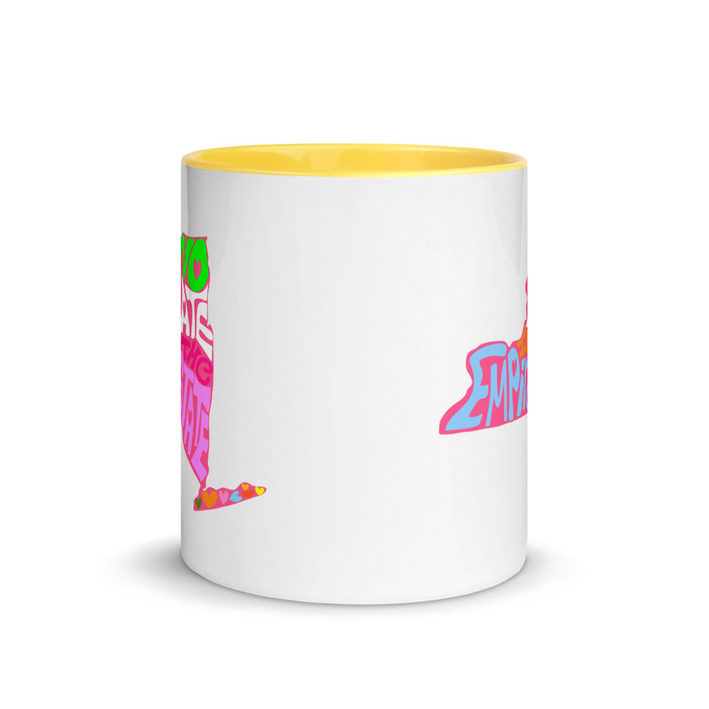 No Hate In The Empire State Mug with Color Inside