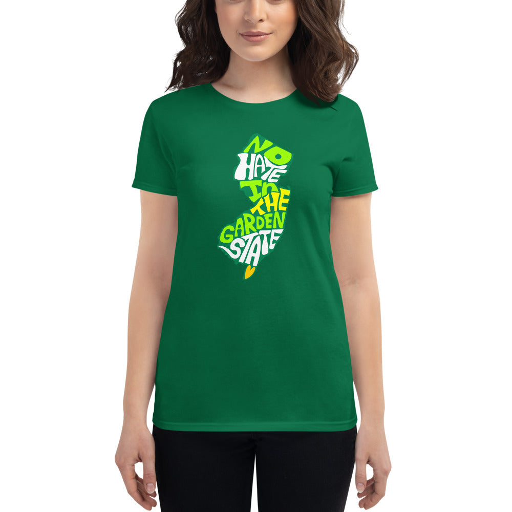 No Hate In The Garden State Women&#39;s short sleeve t-shirt