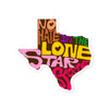 No Hate In The Lone Star State Bubble-free stickers