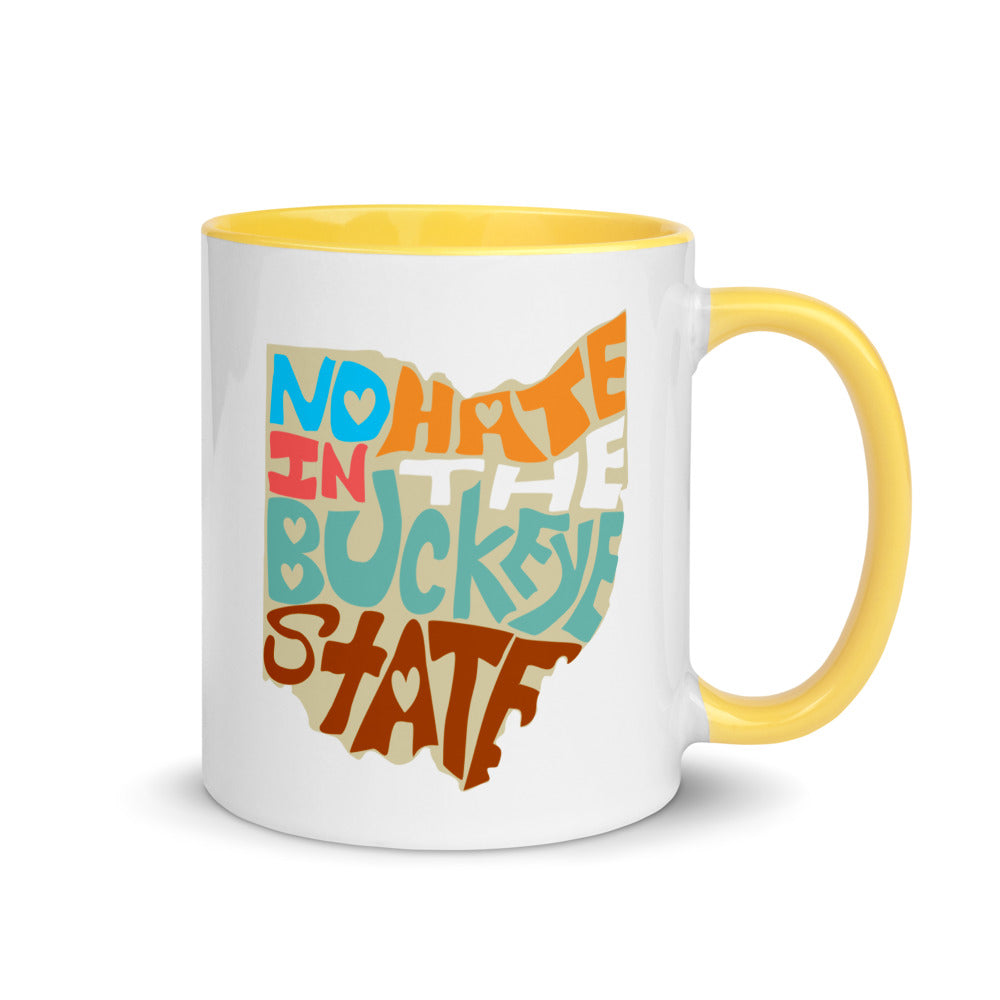 No Hate In The Buckeye State Mug with Color Inside