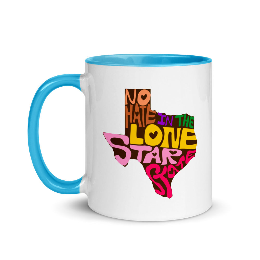 No Hate In The Lone Star State Mug with Color Inside