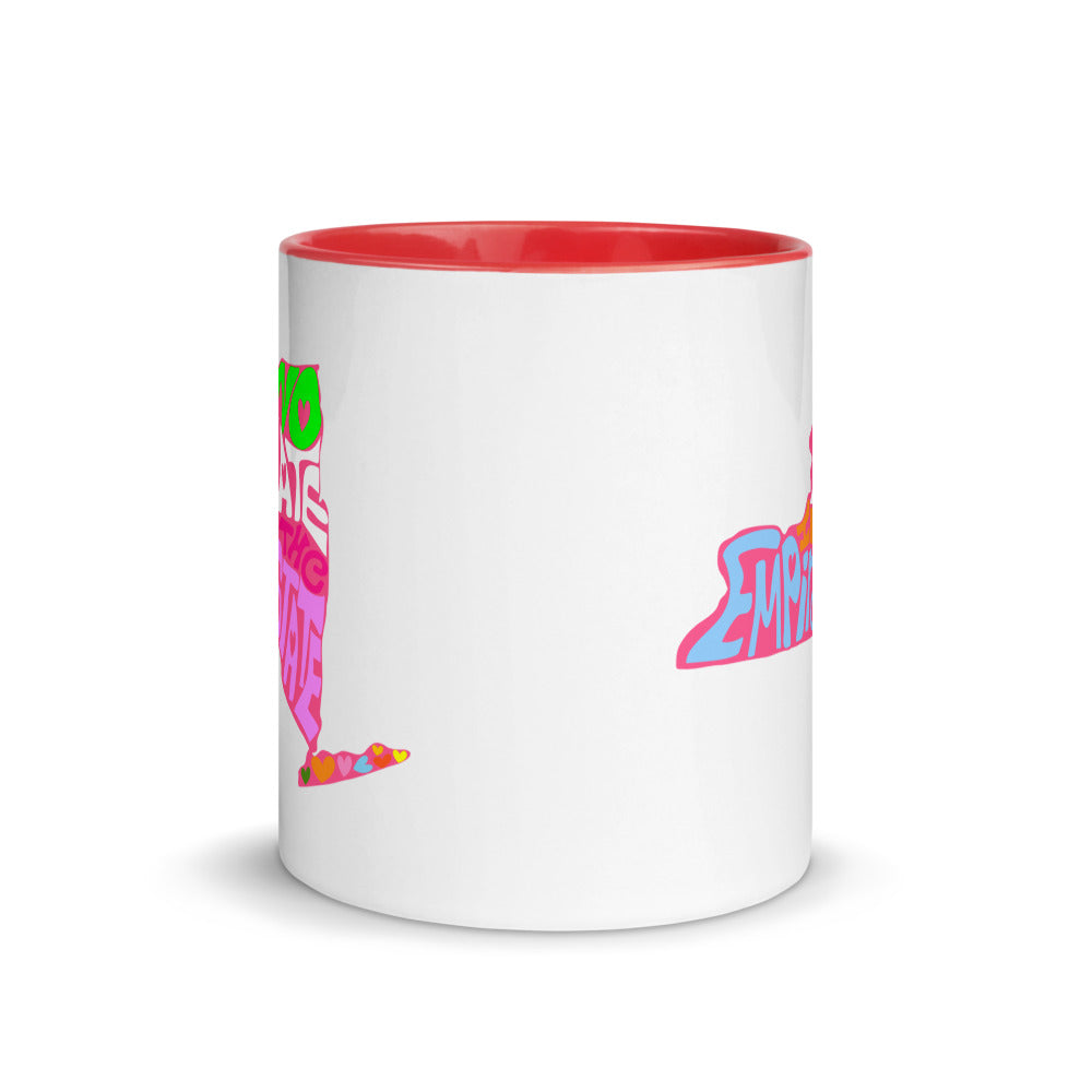 No Hate In The Empire State Mug with Color Inside