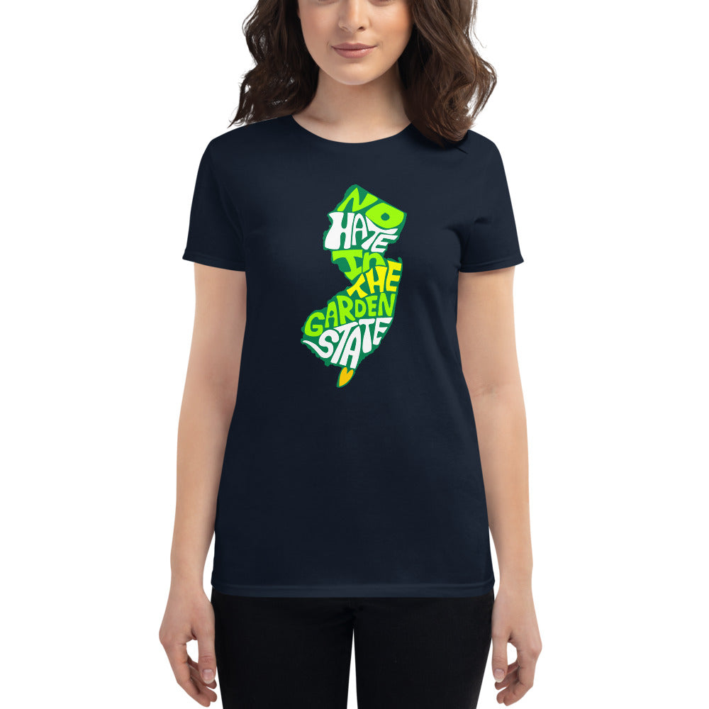 No Hate In The Garden State Women&#39;s short sleeve t-shirt