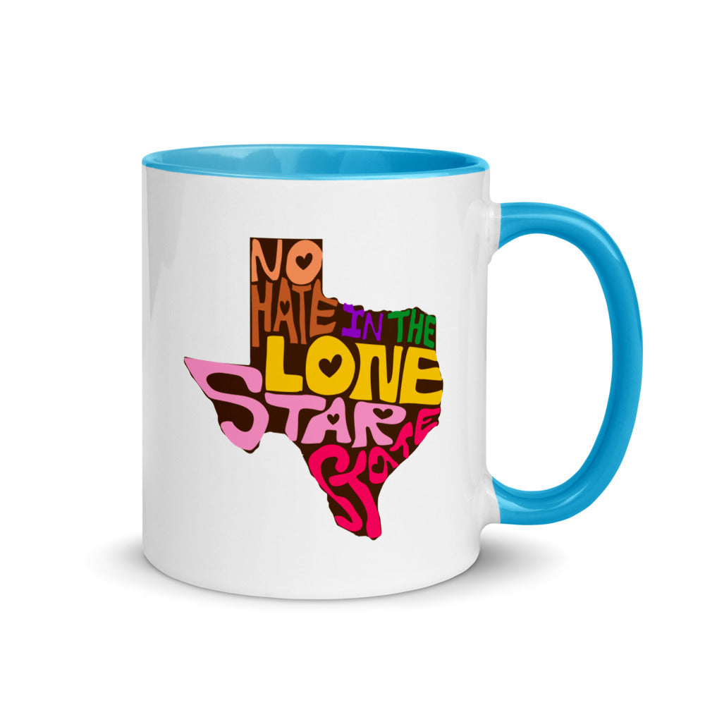 No Hate In The Lone Star State Mug with Color Inside