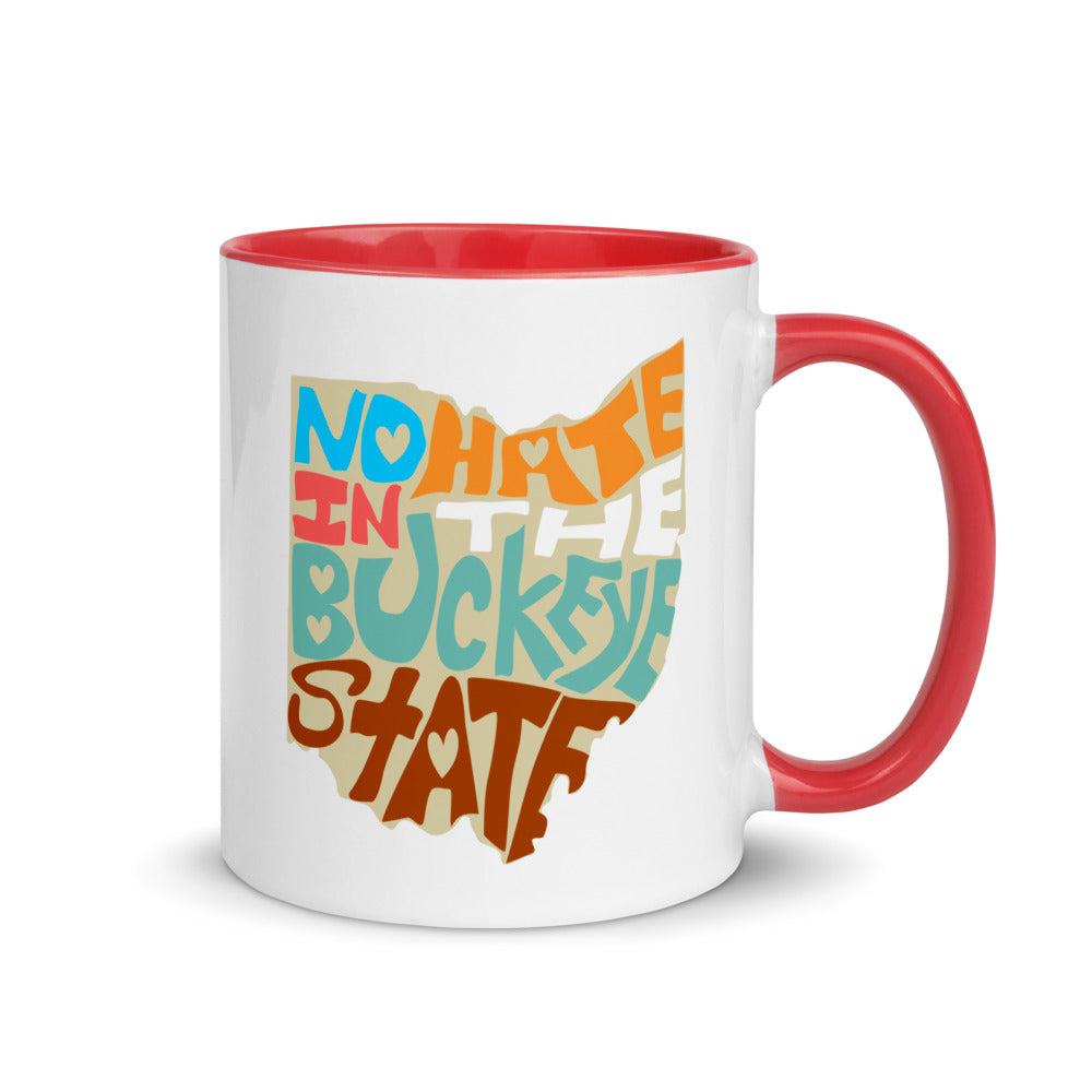 No Hate In The Buckeye State Mug with Color Inside