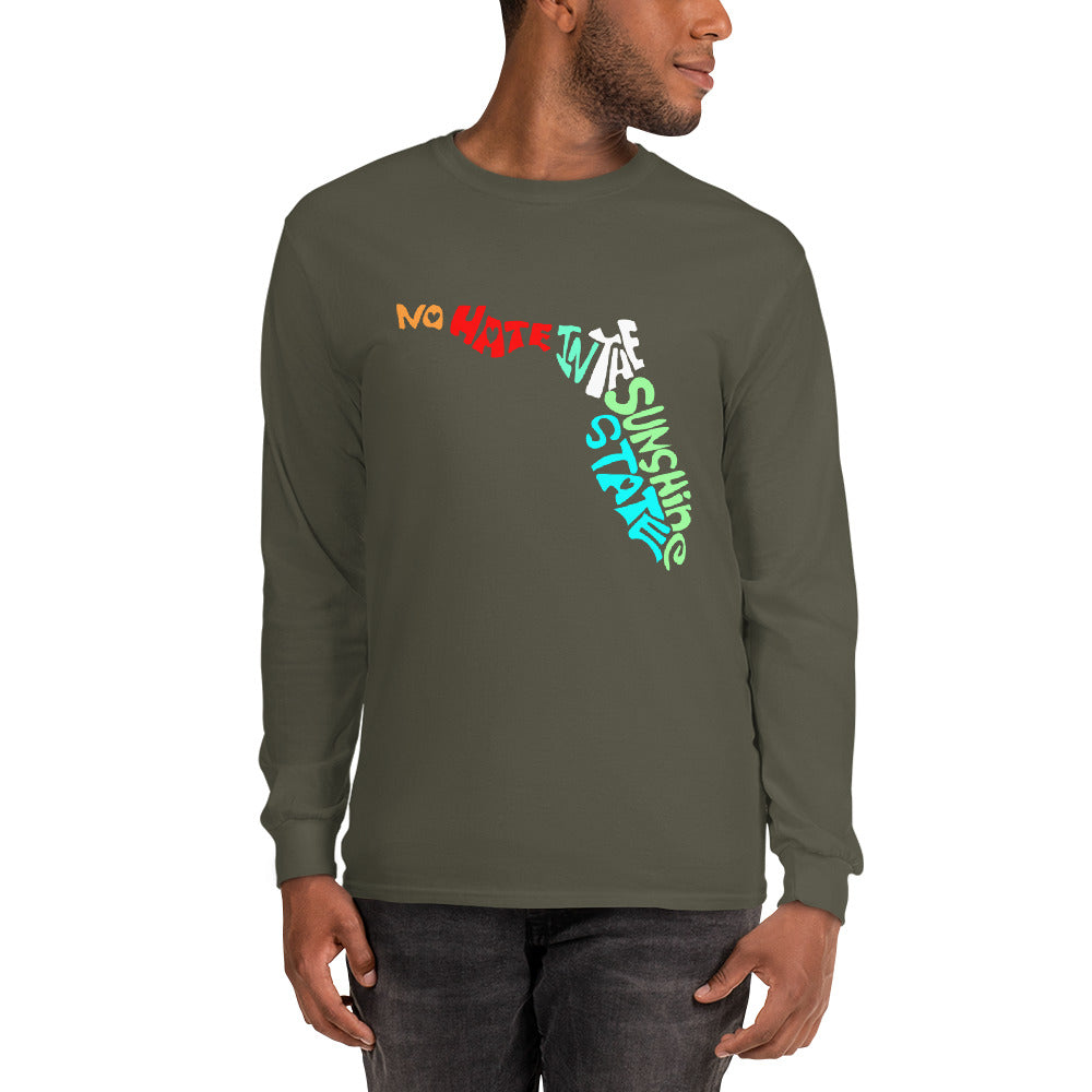 No Hate In The Sunshine State Men’s Long Sleeve Shirt