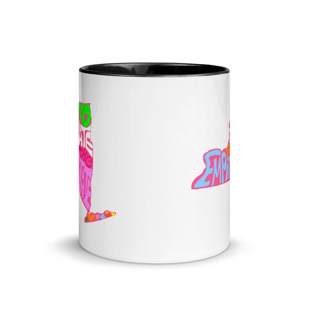 No Hate In The Empire State Mug with Color Inside