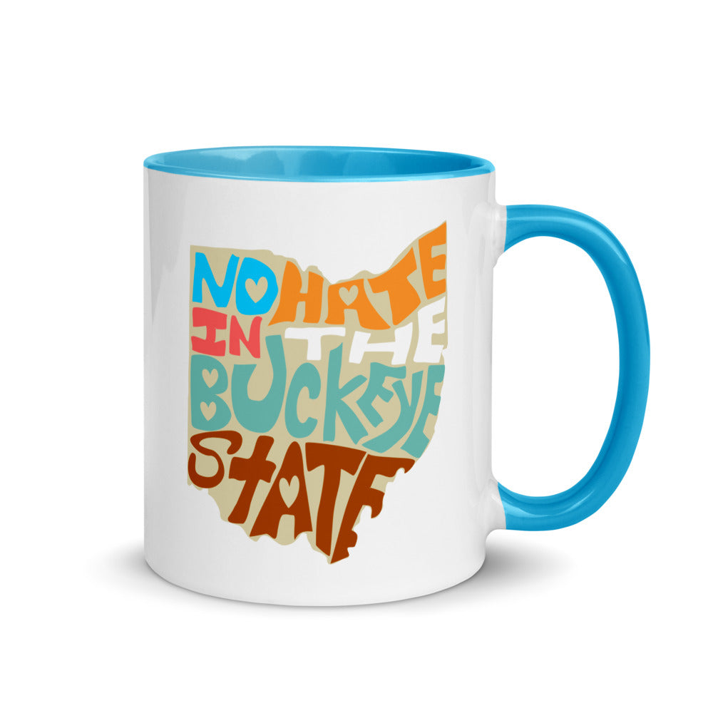 No Hate In The Buckeye State Mug with Color Inside