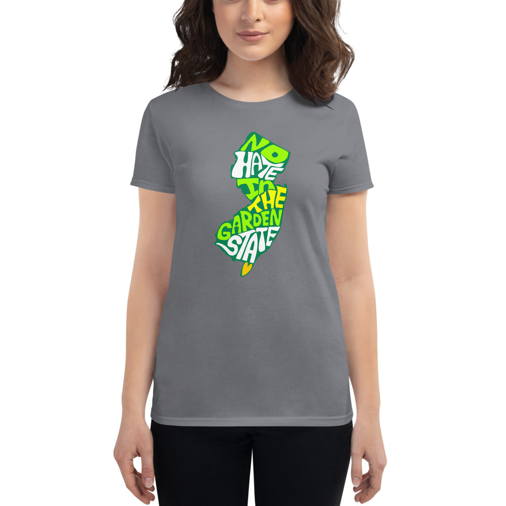 No Hate In The Garden State Women&#39;s short sleeve t-shirt