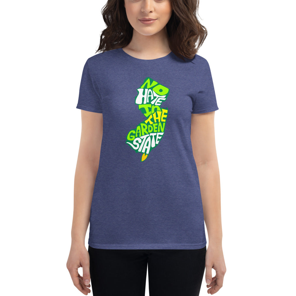 No Hate In The Garden State Women&#39;s short sleeve t-shirt
