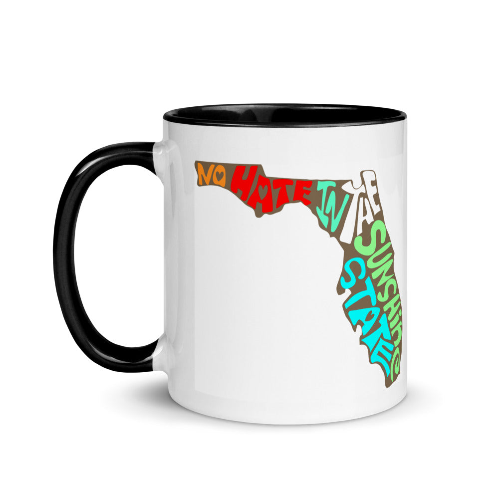 No Hate In The Sunshine State Mug with Color Inside