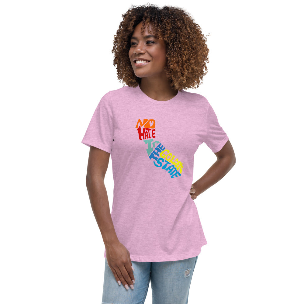 No Hate In The Golden State Women&#39;s Relaxed T-Shirt