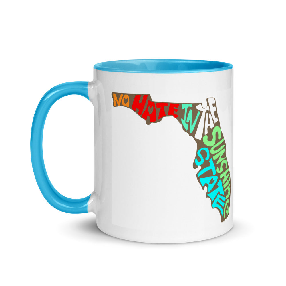 No Hate In The Sunshine State Mug with Color Inside