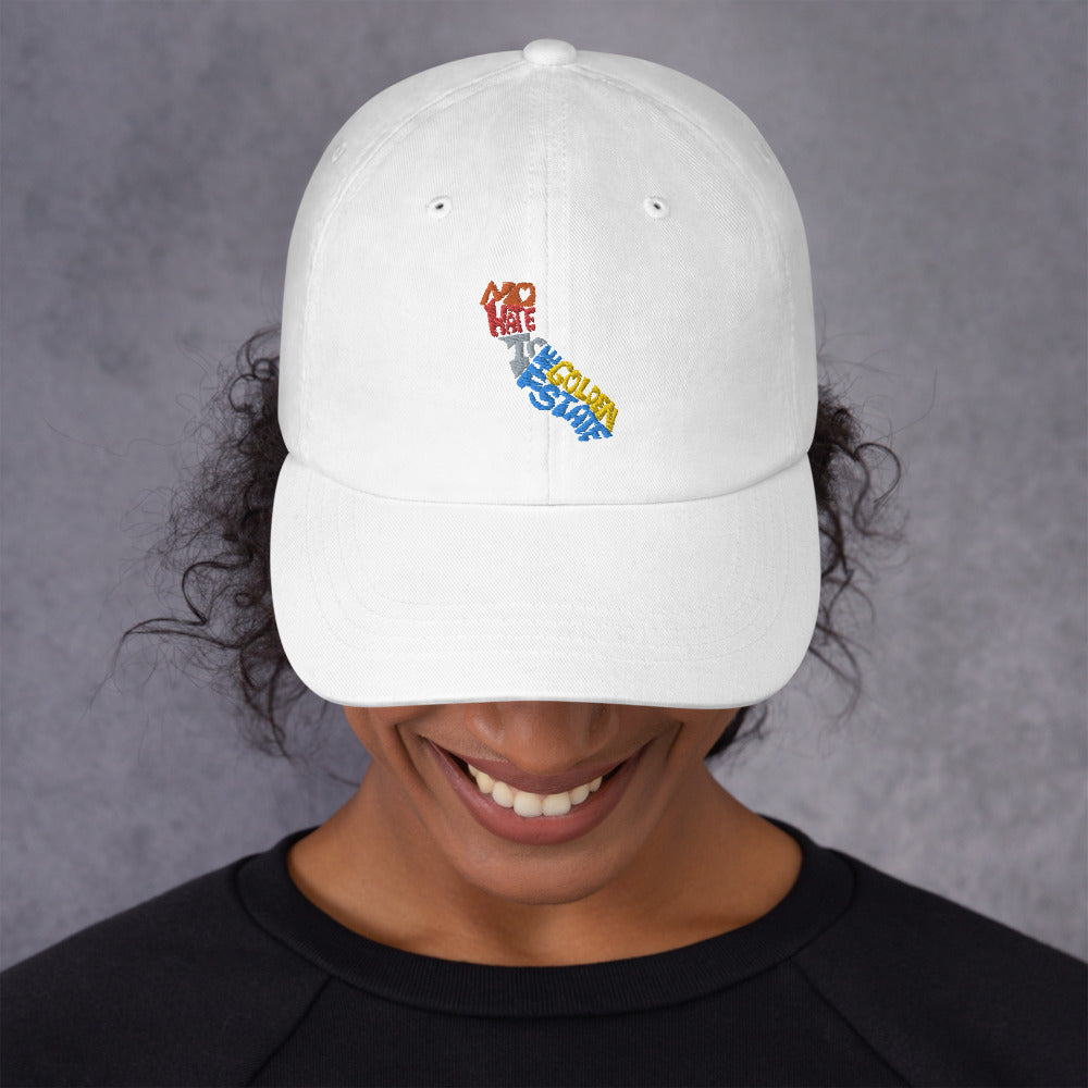 No Hate In The Golden State Dad hat
