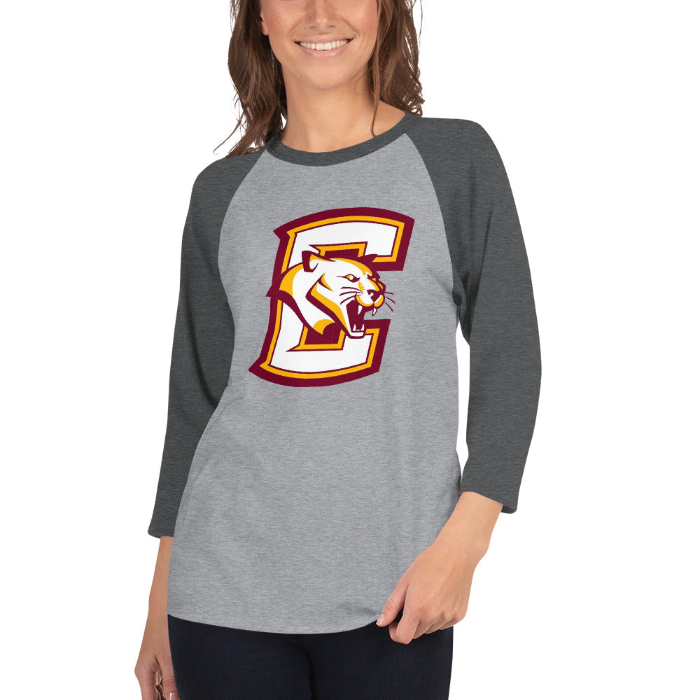 Conestoga Cougars 3/4 sleeve raglan shirt