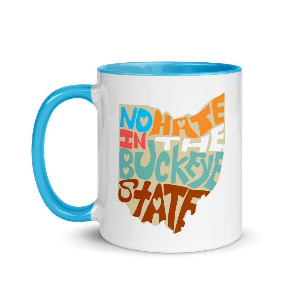No Hate In The Buckeye State Mug with Color Inside