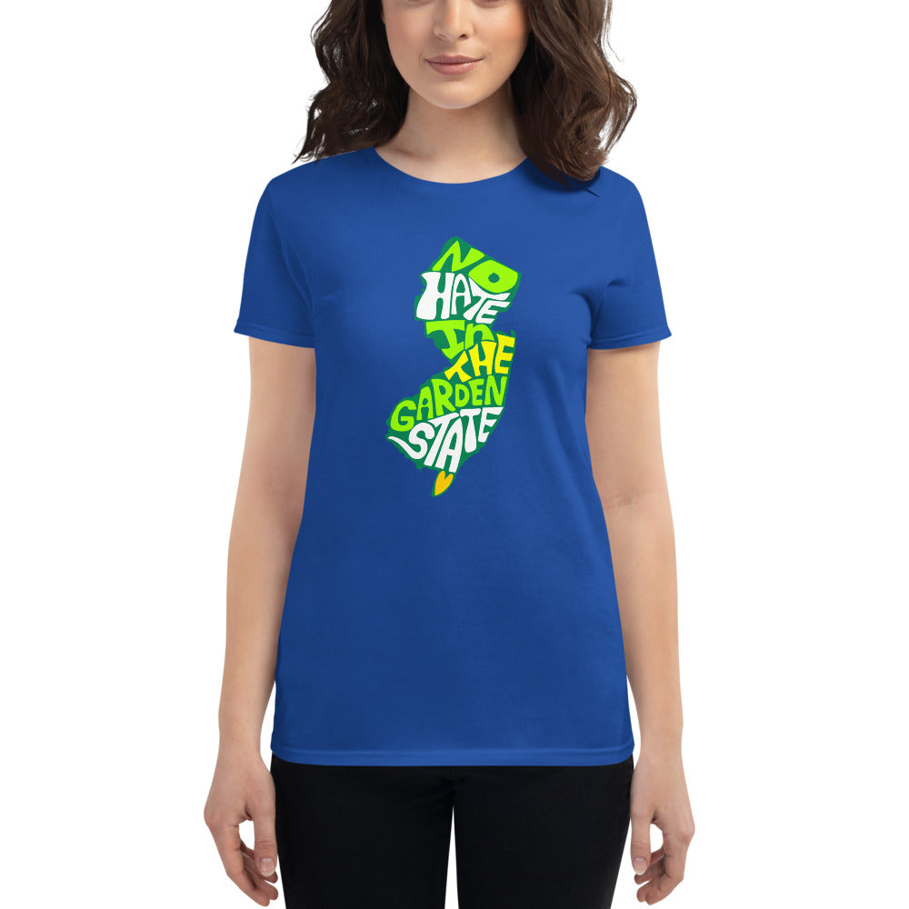 No Hate In The Garden State Women&#39;s short sleeve t-shirt