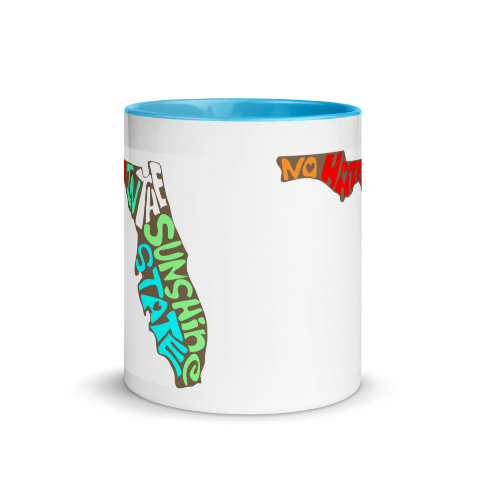 No Hate In The Sunshine State Mug with Color Inside