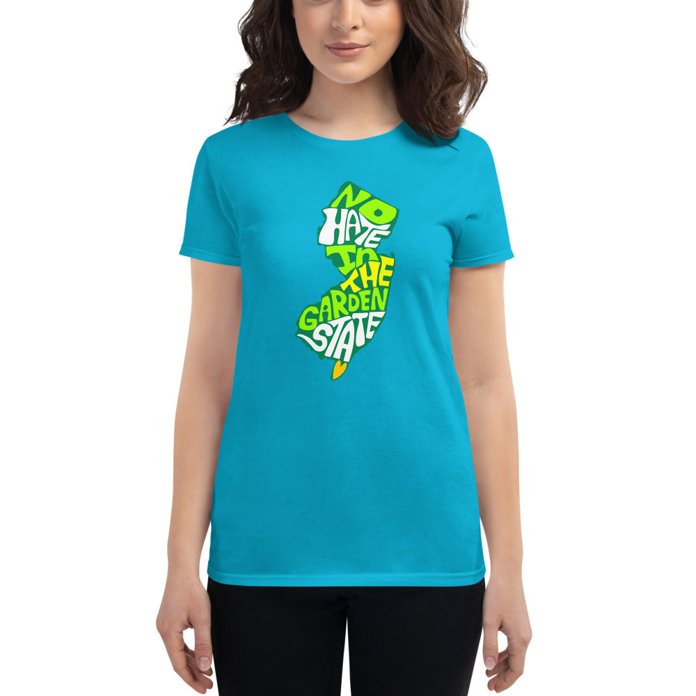 No Hate In The Garden State Women&#39;s short sleeve t-shirt