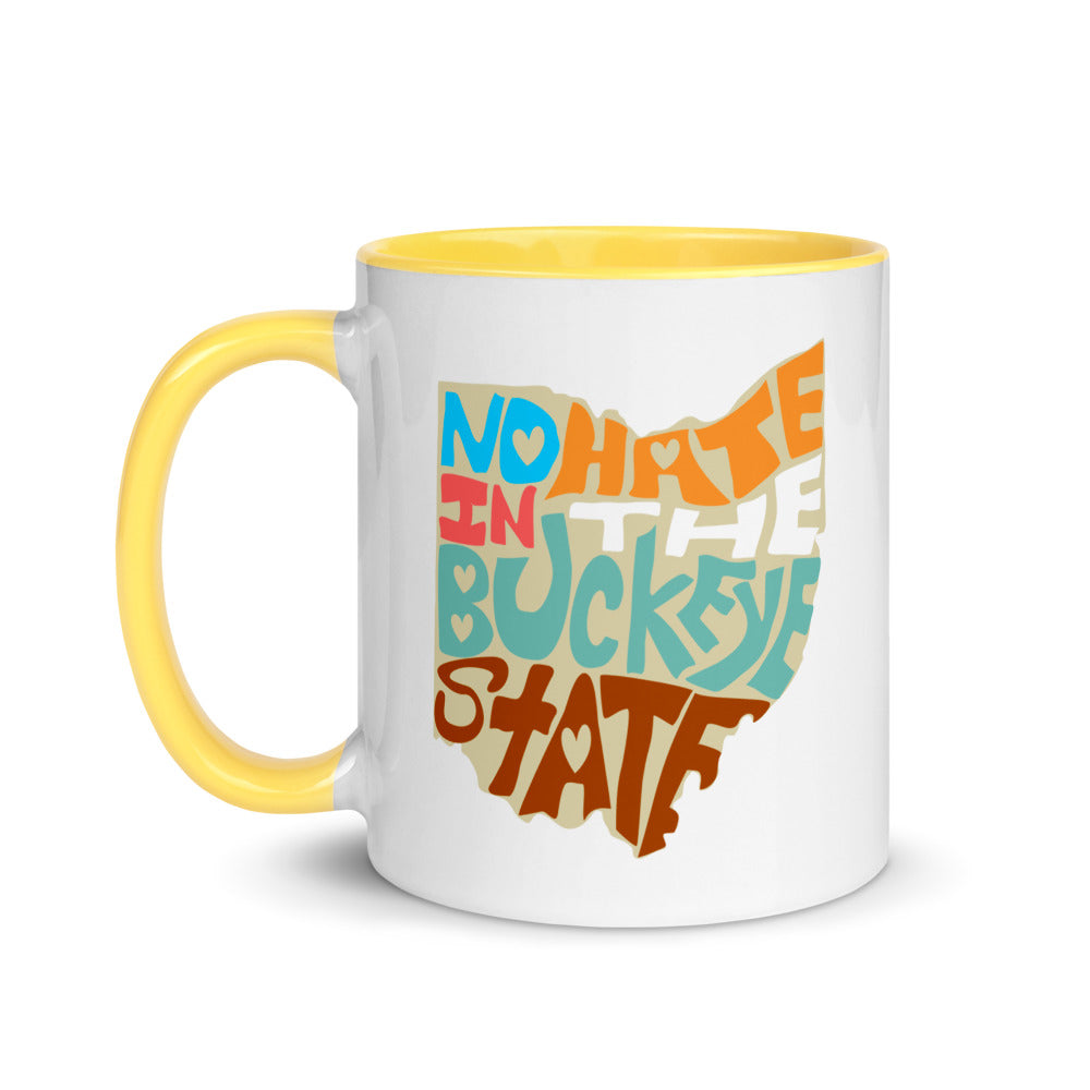 No Hate In The Buckeye State Mug with Color Inside