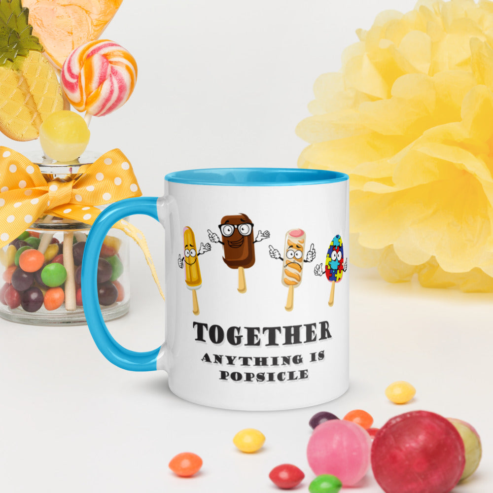 Anything is Popsicle Mug with Color Inside