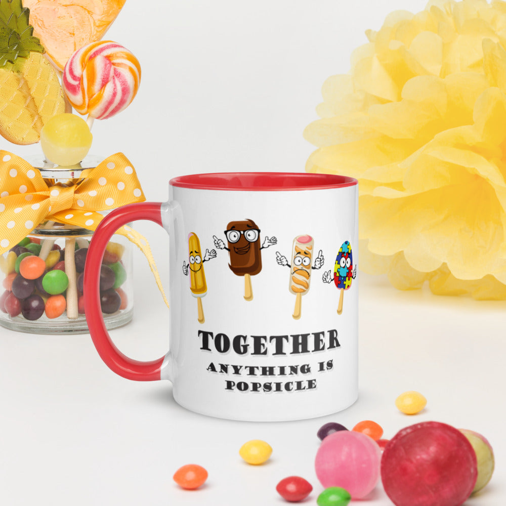 Anything is Popsicle Mug with Color Inside