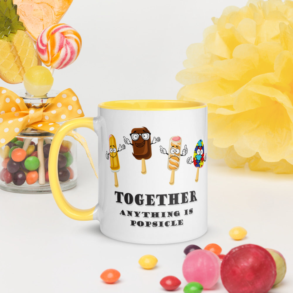 Anything is Popsicle Mug with Color Inside