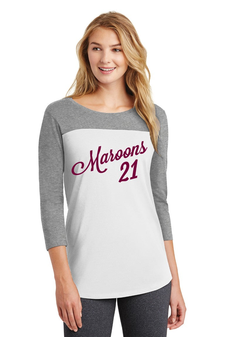 Maroons Juniors Rally 3/4-Sleeve Tee