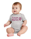West Future Maroon Rabbit Skins™ Infant Short Sleeve Baby Rib Bodysuit